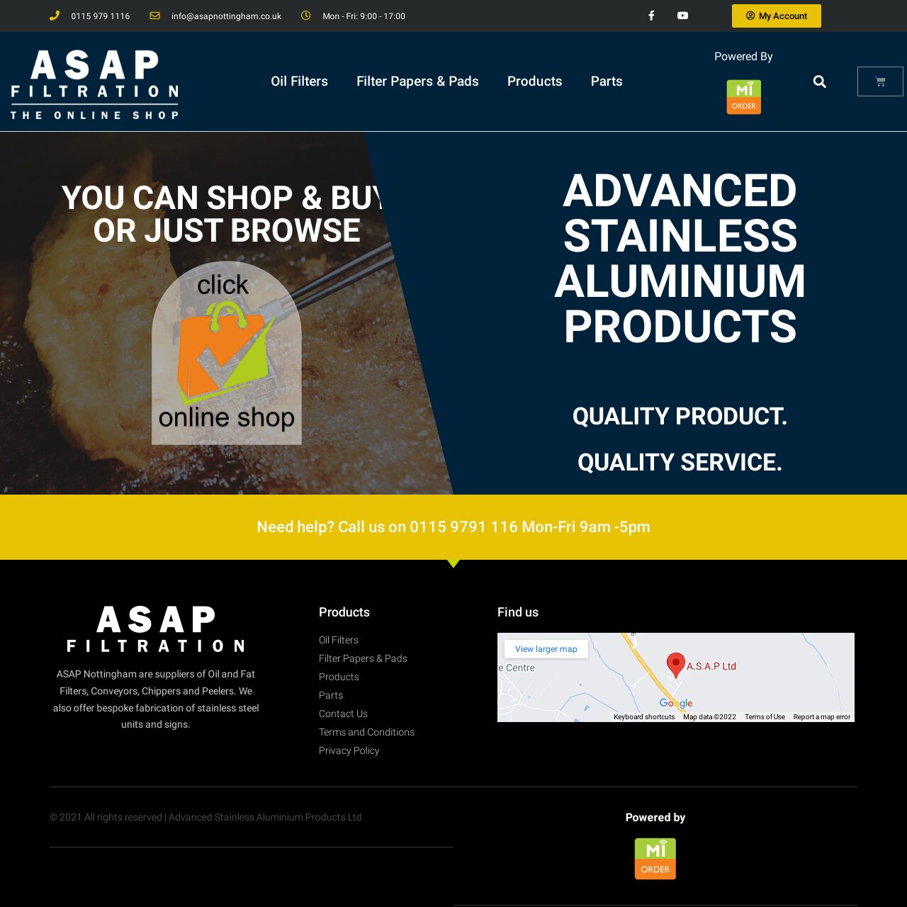 ASAP Filtration online shop for filters and papers